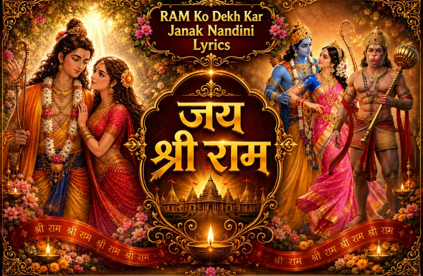 RAM Ko Dekh Kar Janak Nandini Lyrics — राम-सिया के पवित्र प्रेम की अनुपम झलक RAM Ko Dekh Kar Janak Nandini Lyrics — राम-सिया के पवित्र प्रेम की अनुपम झलक