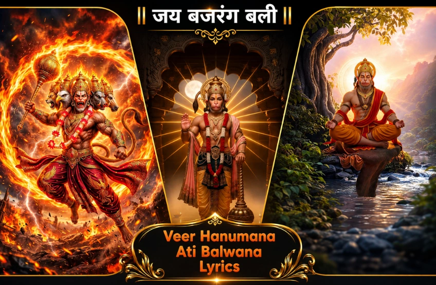 Veer Hanumana Ati Balwana Lyrics — वो भजन जो हर संकट में मन को शांत कर देता है Veer Hanumana Ati Balwana Lyrics — वो भजन जो हर संकट में मन को शांत कर देता है