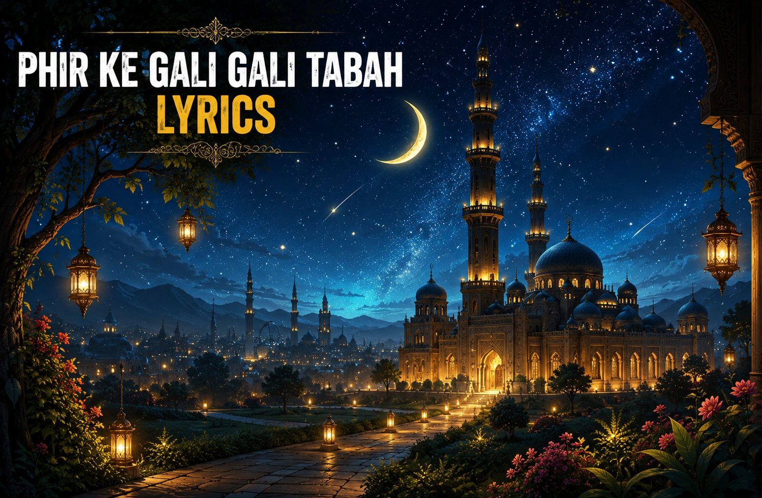 Phir Ke Gali Gali Tabah Lyrics – दिल छू लेने वाली नात का पूरा हिंदी कलाम Phir Ke Gali Gali Tabah Lyrics – दिल छू लेने वाली नात का पूरा हिंदी कलाम